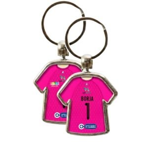 Llavero oficial UD Barbadas portero rosa