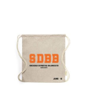 Mochila de Tela Modelo Iniciales Personalizada - SD Baloncesto Barbadás