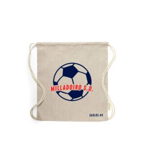 Mochila de Tela Modelo Fútbol Personalizada  - Milladoiro