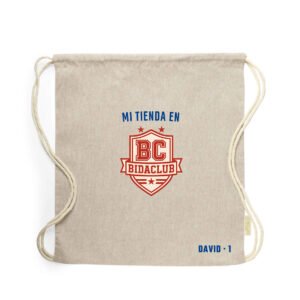 Mochila de Tela Modelo Logo Personalizada  - Bidaclub