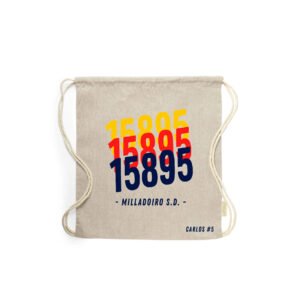 Mochila de Tela Modelo "MILLADOIRO" Personalizada  - Milladoiro