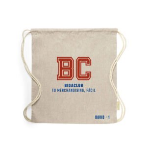 Mochila de tela personalizada_Bidaclub