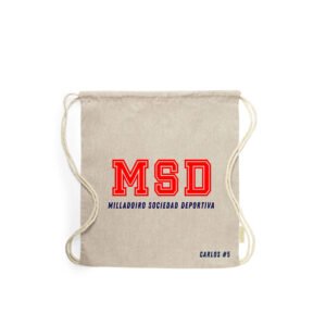 Mochila de Tela Modelo Iniciales Personalizada  - Milladoiro