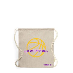 Mochila de Tela Modelo Baloncesto Personalizada - Sant Josep Obrer