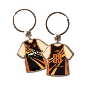 Llavero Camiseta Basket Personalizada Negra - Blanco Amor